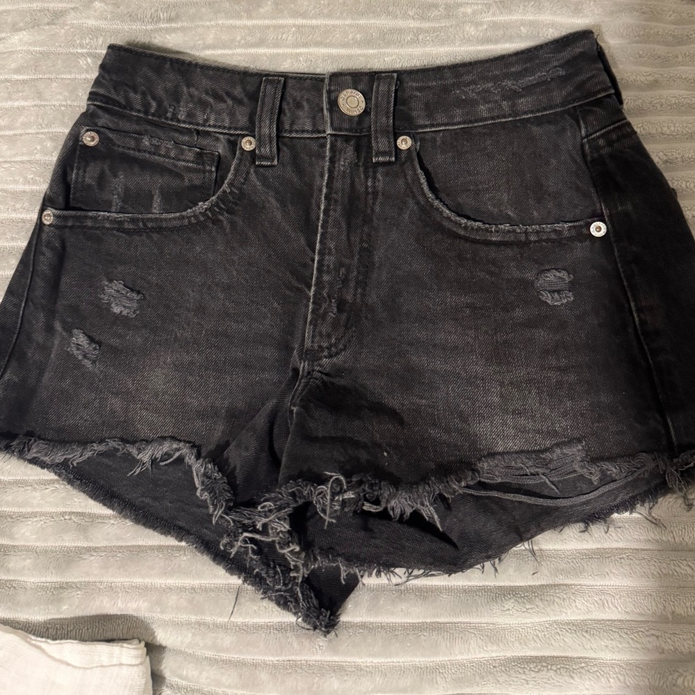 Black denim shorts from garage